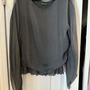 Lola Gray Sheer perfect casual evening; could even go formal. Size M/fits L.